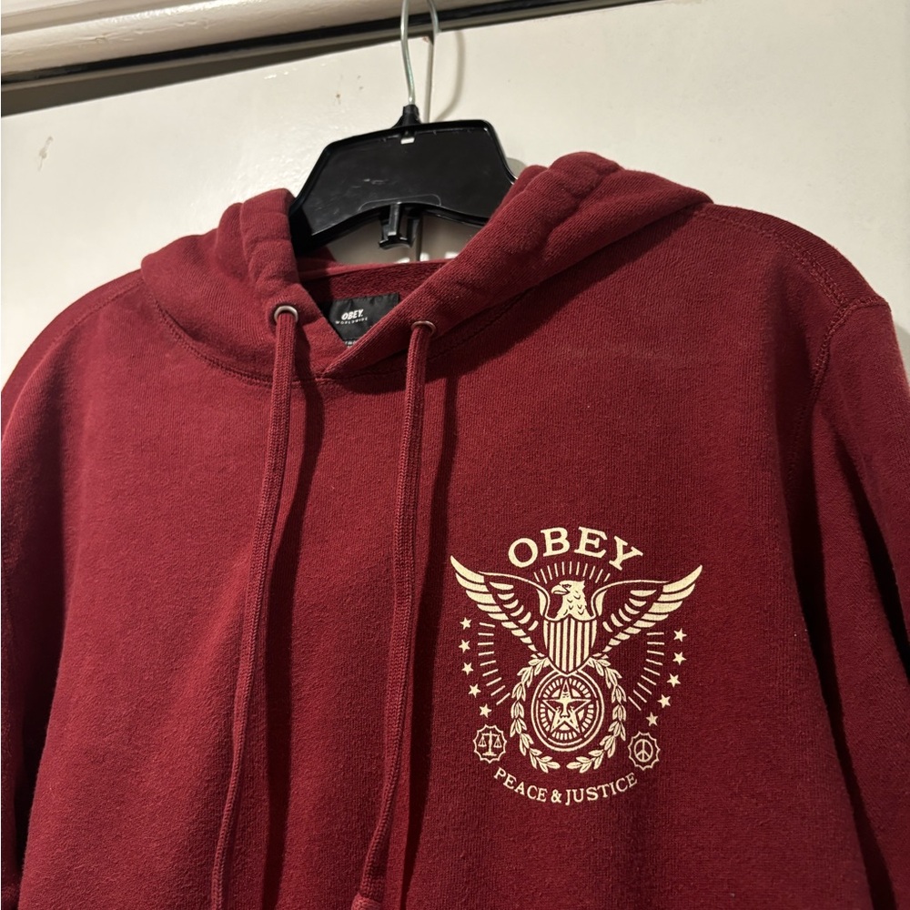 Vintage Obey Red Hoodie